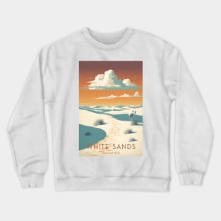 White Sands National Park Travel Poster Crewneck Sweatshirt